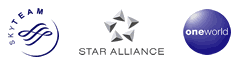 SkyTeam Star Alliance oneworld
