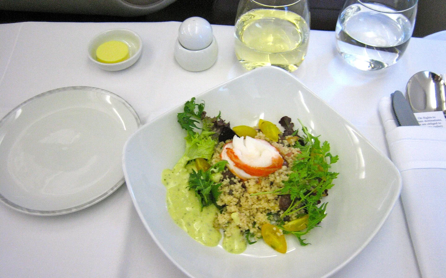 Singapore Airlines business class starter