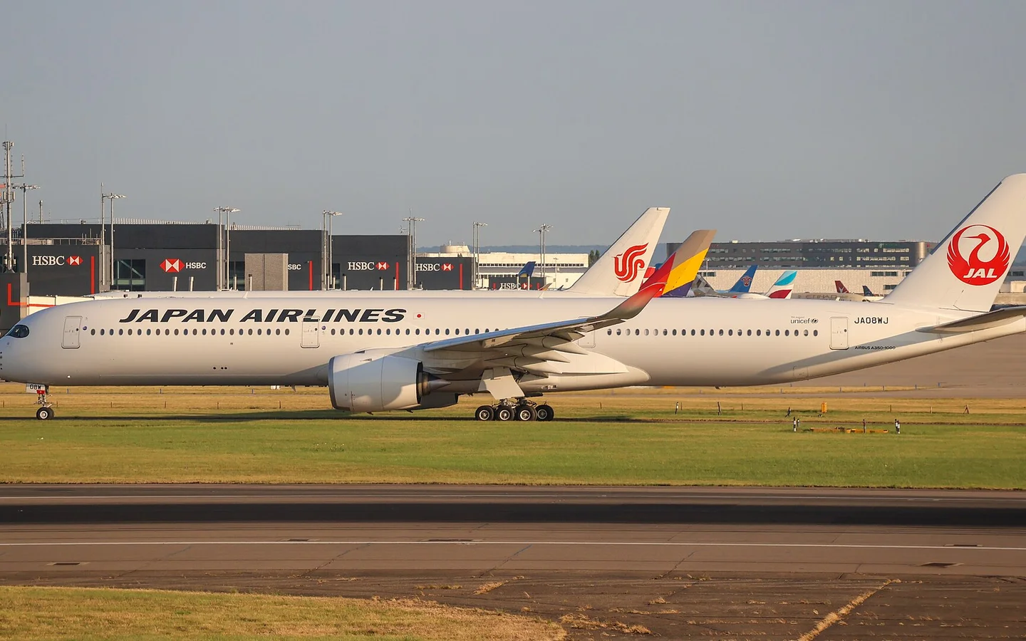 Japan Airlines Airbus A350-1000 at London Heathrow